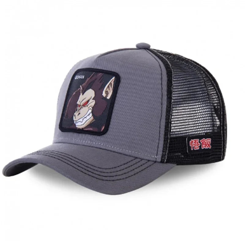 Gorra Dragon Ball Son Goku Verano Bordada Hip Hop Malla Ajustable - Corporación Turística
