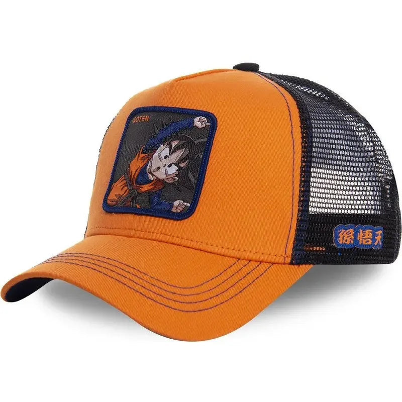 Gorra Dragon Ball Son Goku Verano Bordada Hip Hop Malla Ajustable - Corporación Turística