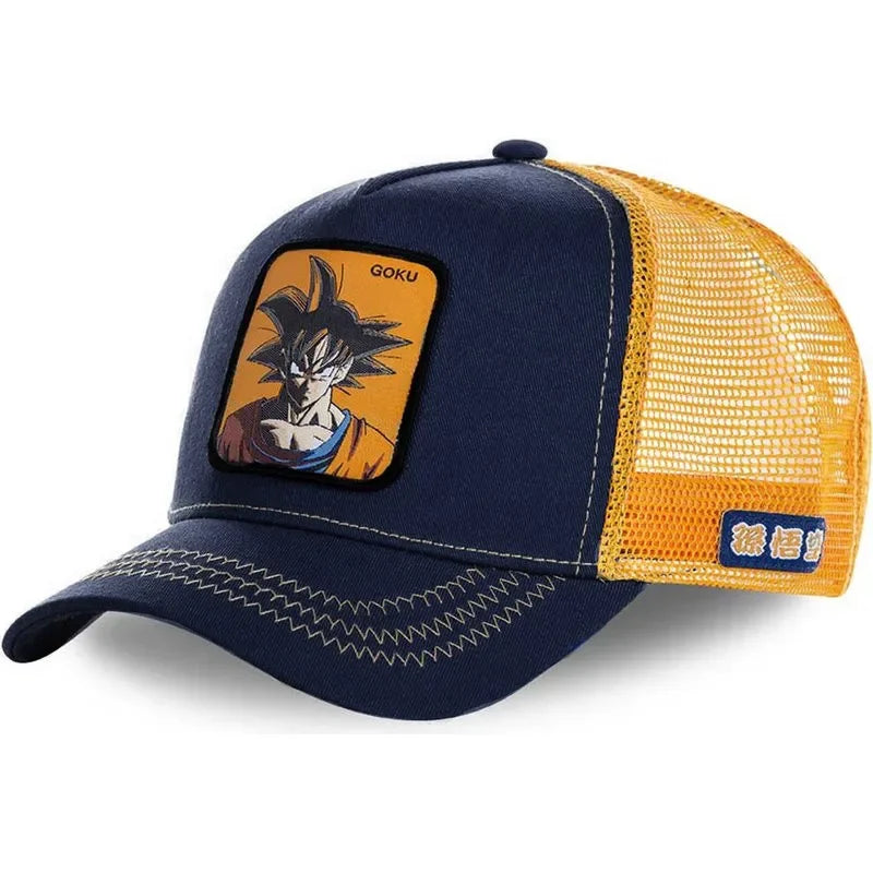 Gorra Dragon Ball Son Goku Verano Bordada Hip Hop Malla Ajustable - Corporación Turística