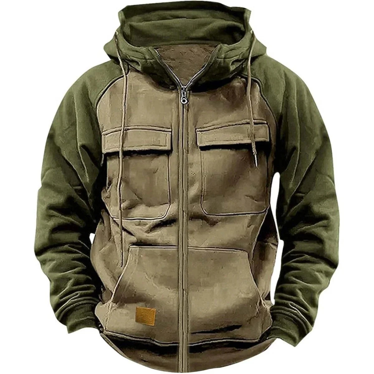 Sudadera Retro Hombre BOILEN HENG XIN Cierre Cremallera Otoño Invierno