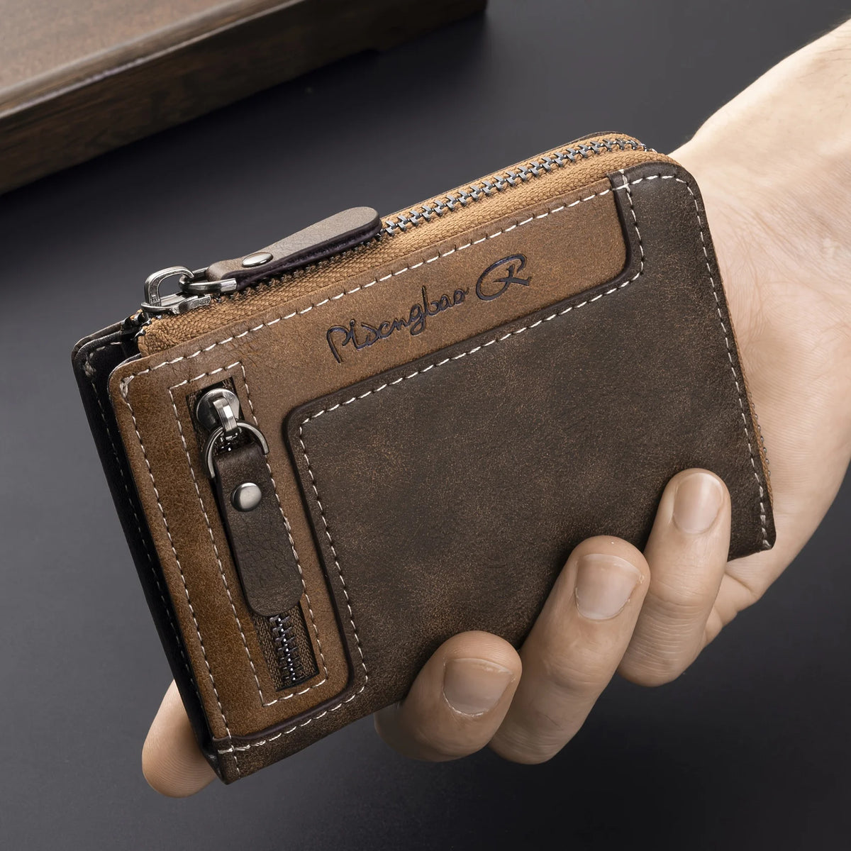 Cartera Corta Retro CEXIKA - Monedero PU Multifuncional - Corporación Turística