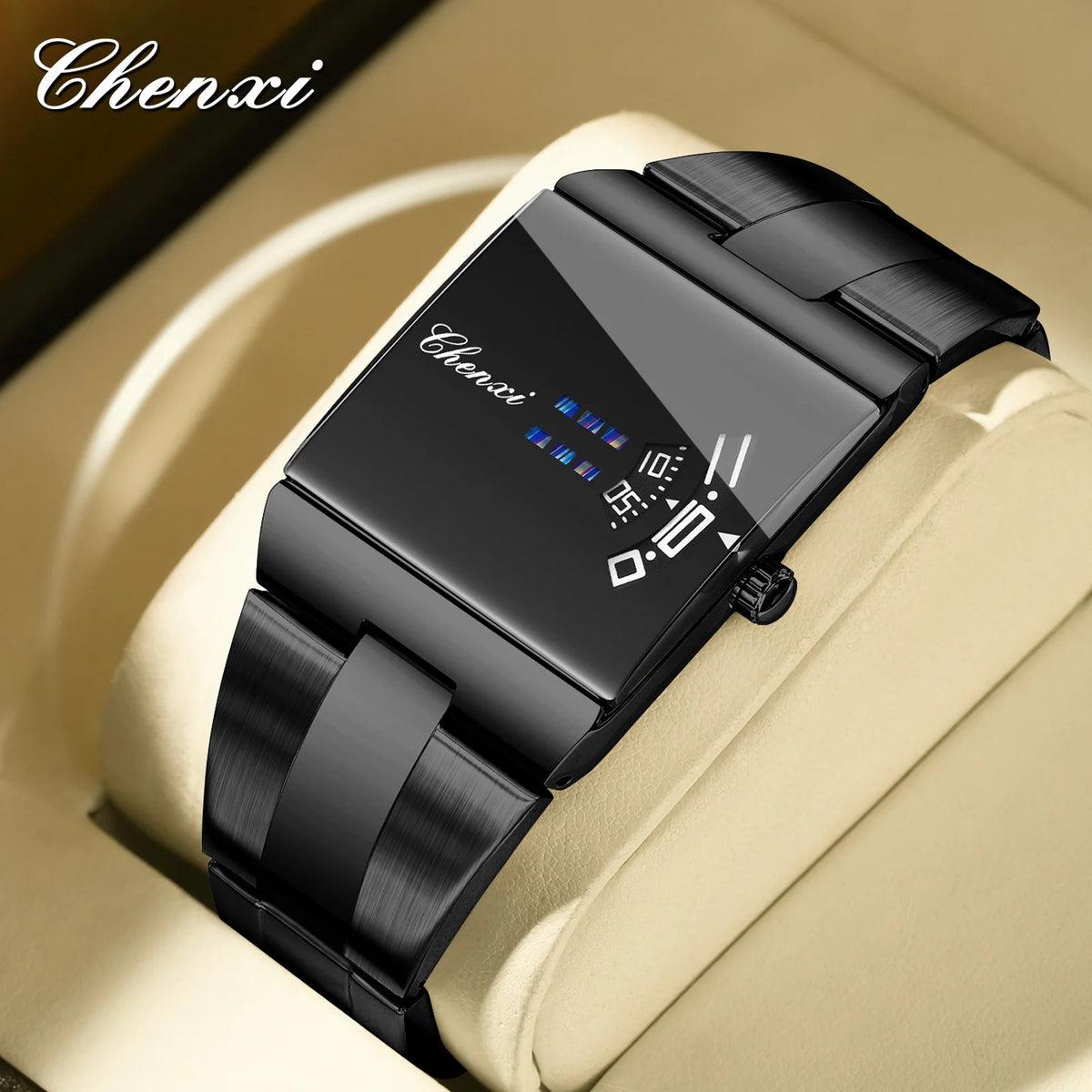 Reloj ChenXi Rectangular Original para Hombre - Deportivo Cuarzo