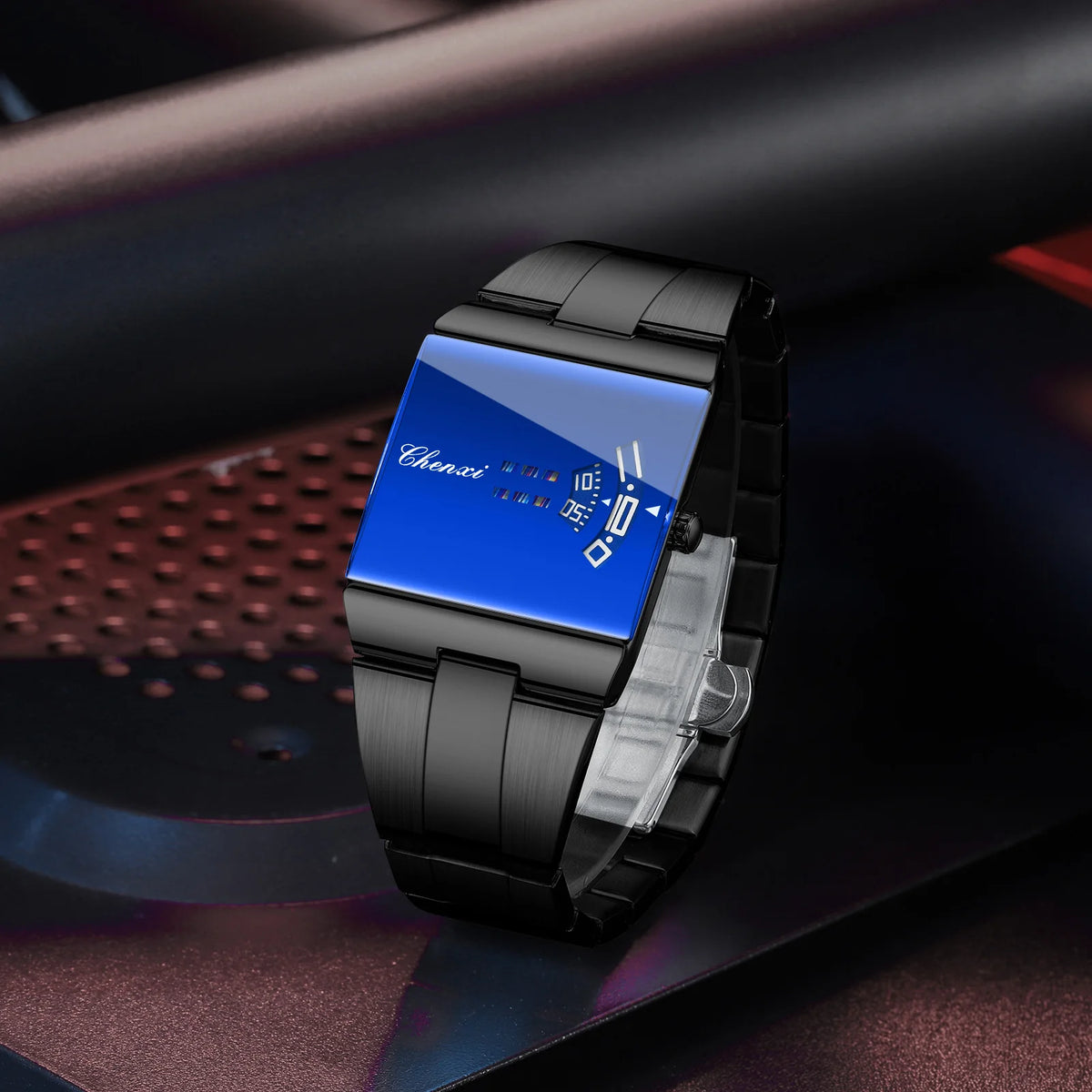 Reloj ChenXi Rectangular Original para Hombre - Deportivo Cuarzo