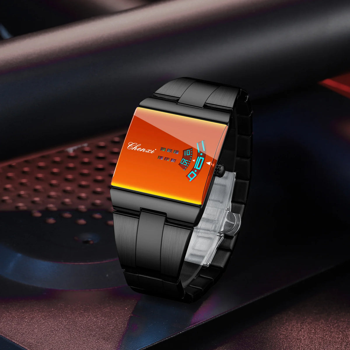 Reloj ChenXi Rectangular Original para Hombre - Deportivo Cuarzo