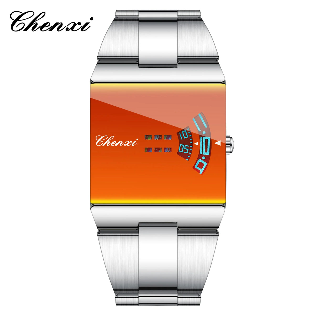 Reloj ChenXi Rectangular Original para Hombre - Deportivo Cuarzo