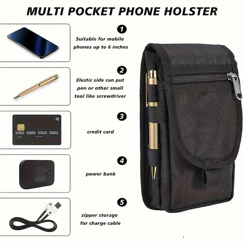 Bolsa Multifuncional Nylon para Móvil 6.3" - Exterior Hombre