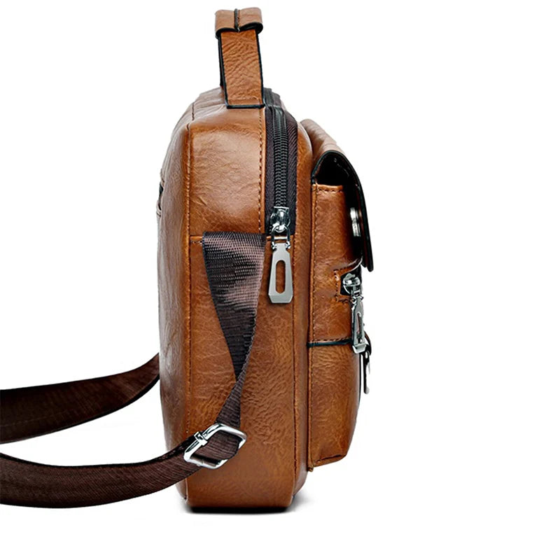 Bolso Mensajero Retro Hombre: Impermeable, Gran Capacidad, Portátil