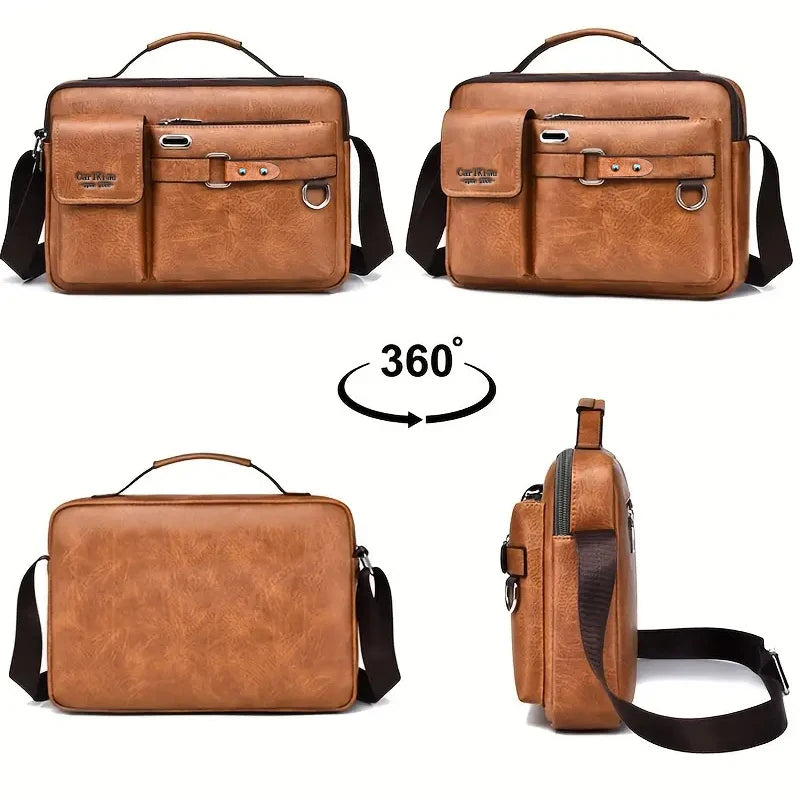 Bolso Mensajero Retro Hombre: Impermeable, Gran Capacidad, Portátil