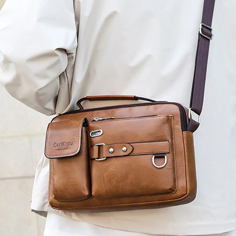 Bolso Mensajero Retro Hombre: Impermeable, Gran Capacidad, Portátil