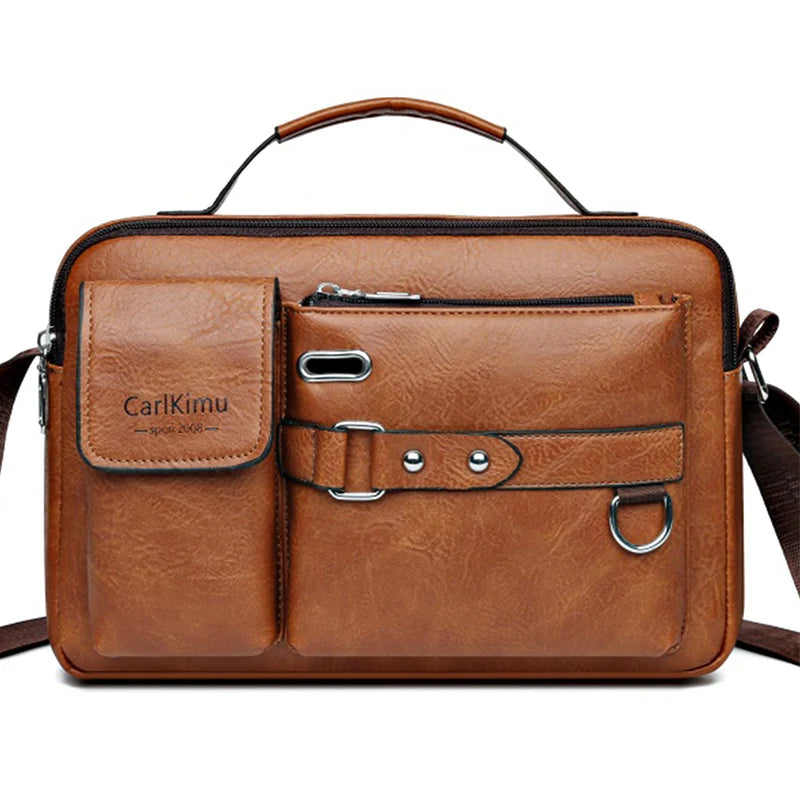 Bolso Mensajero Retro Hombre: Impermeable, Gran Capacidad, Portátil