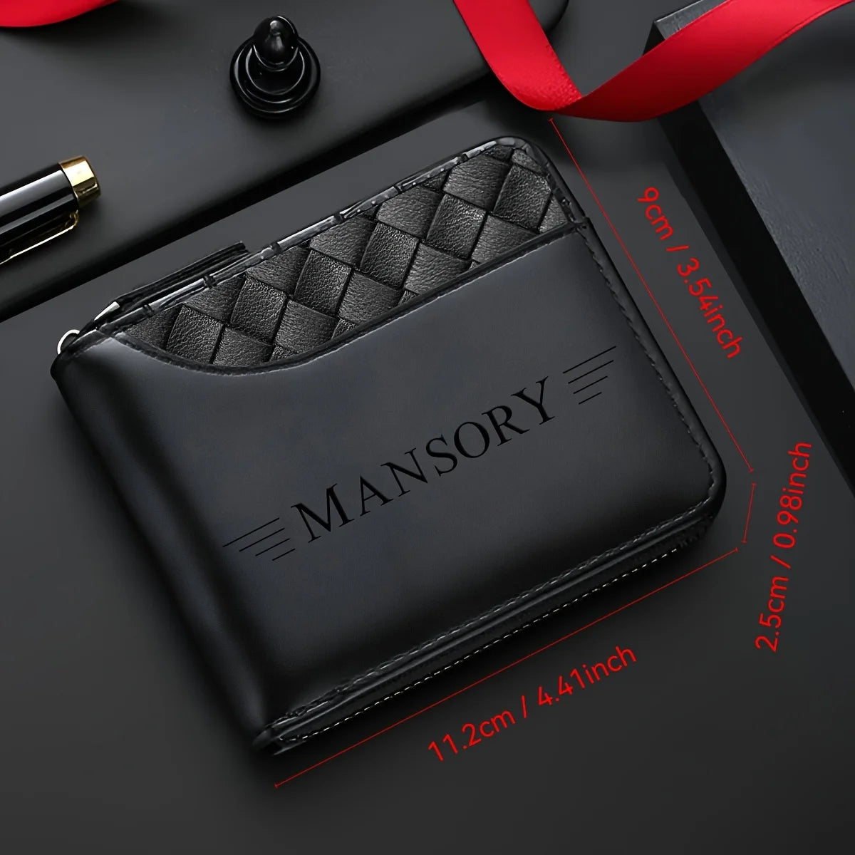 Cartera de Lujo Personalizada para Hombre: Cuero Sintético Grabado - Corporación Turística