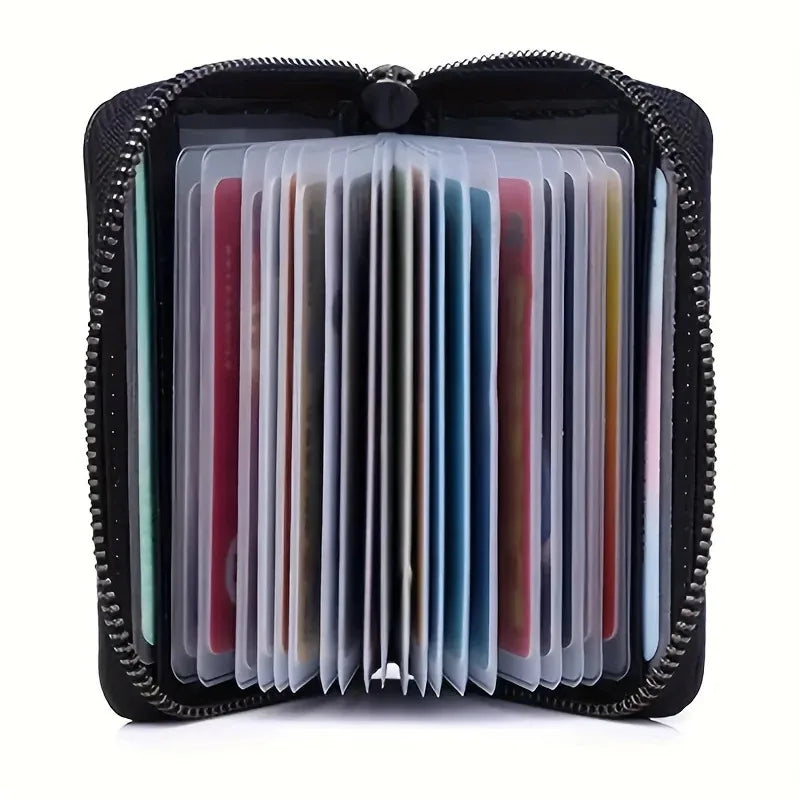 Cartera RFID Unisex con Tarjetero y Cremallera - Compacta y Elegante
