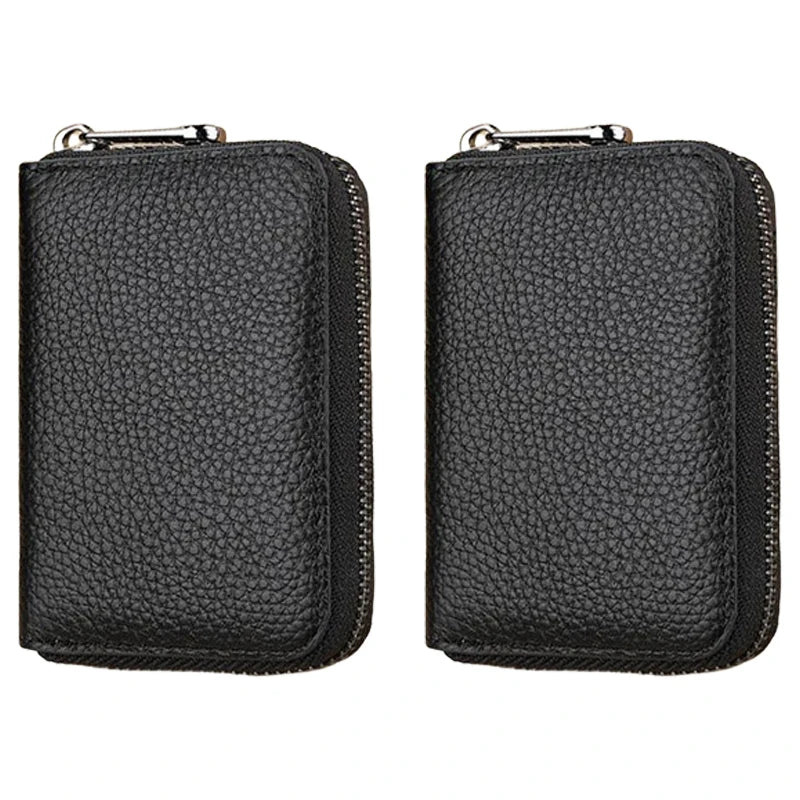 Cartera RFID Unisex con Tarjetero y Cremallera - Compacta y Elegante