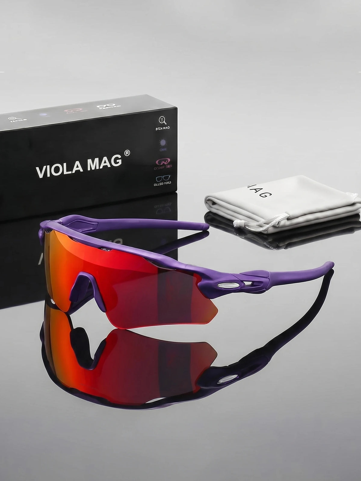 Gafas de Sol VIOLA MAG Media Montura Espejo Unisex - Estilo Diario - Corporación Turística