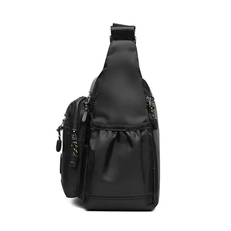 Bolso Bandolera Hombre Nylon Multicapa para Viajes de Negocios