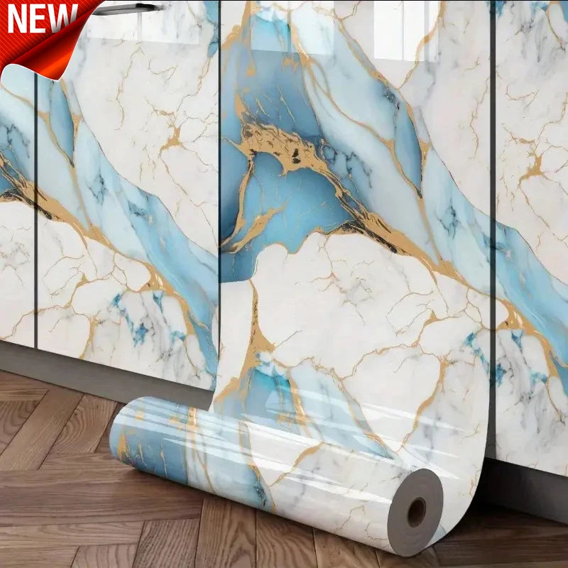 Pegatina Pared PVC 40cm Marmol Autoadhesiva Impermeable