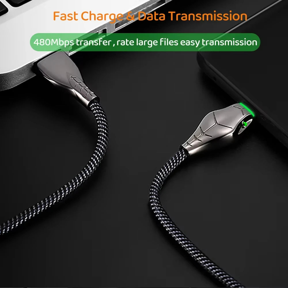 Cable USB-C Carga Rápida 6A 66W | Para Samsung, Huawei, Xiaomi