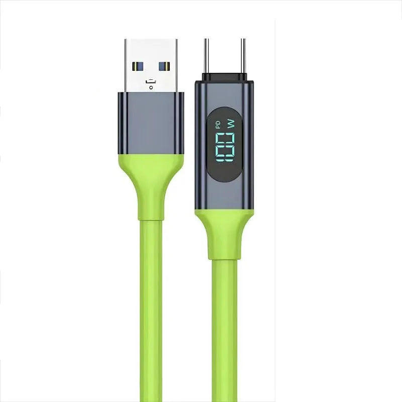 Cable USB-C PD240W 6A Carga Rápida con Pantalla Digital - Corporación Turística