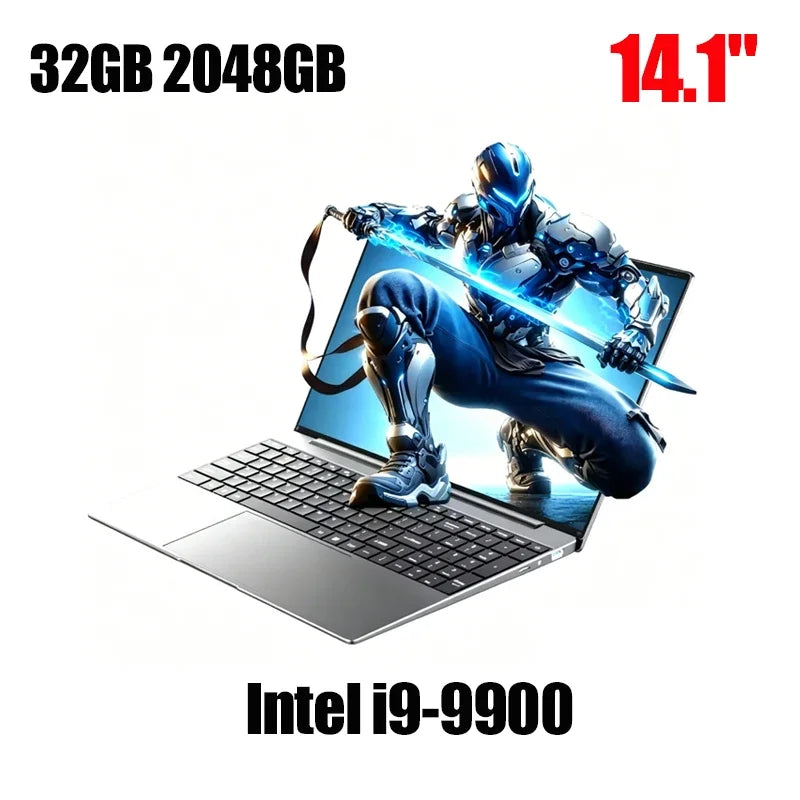 Portátil Gaming 14.1" i9-9900 32GB+2TB W11 HD Retroiluminado