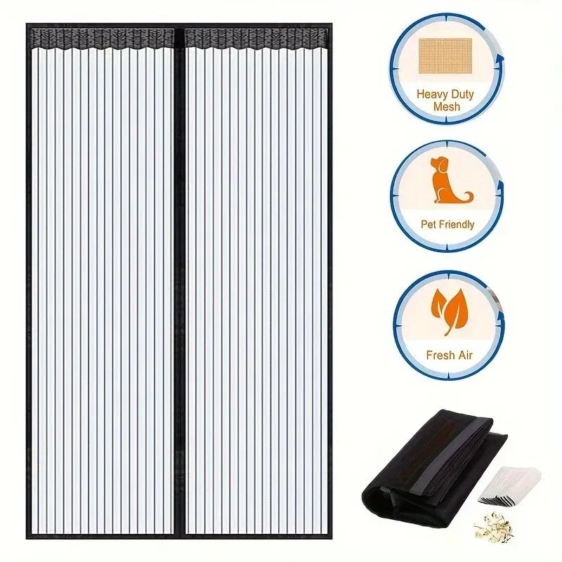 Mosquitera Magnética Automática para Puertas y Ventanas