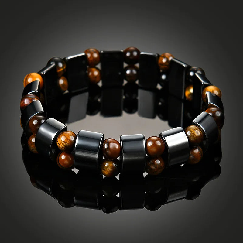 Pulsera Ojo de Tigre Hombre | Piedra Natural | Elegante y Duradera