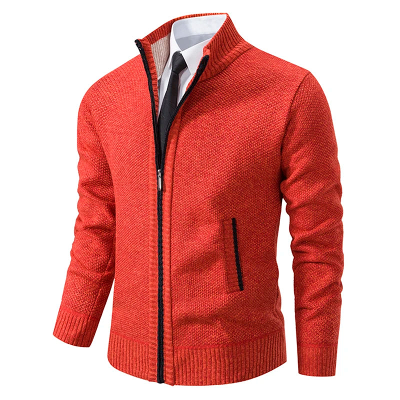 Abrigo Polar Deportivo Hombre Cuello Alto Cálido Cremallera Casual - Corporación Turística