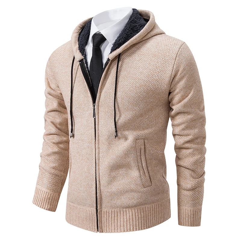 Abrigo Polar Deportivo Hombre Cuello Alto Cálido Cremallera Casual - Corporación Turística