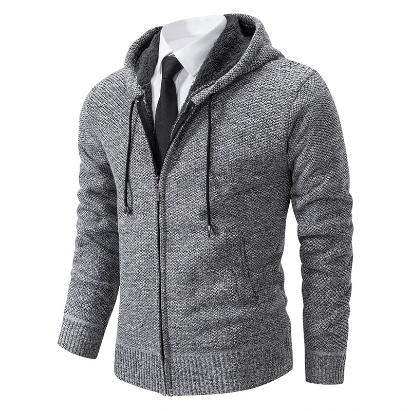 Abrigo Polar Deportivo Hombre Cuello Alto Cálido Cremallera Casual - Corporación Turística