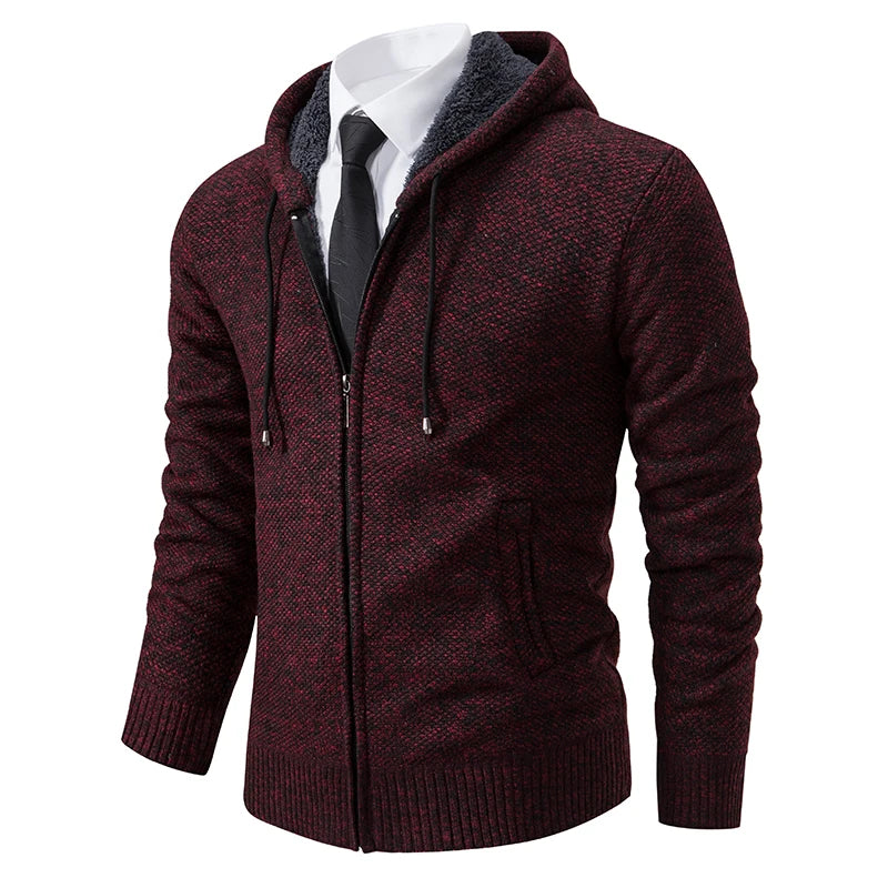 Abrigo Polar Deportivo Hombre Cuello Alto Cálido Cremallera Casual - Corporación Turística