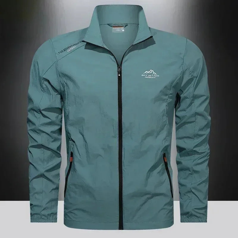 Chaqueta UPF100+ Verano Hombre: Cortavientos UV Ultraligero con Bolsillos - Corporación Turística