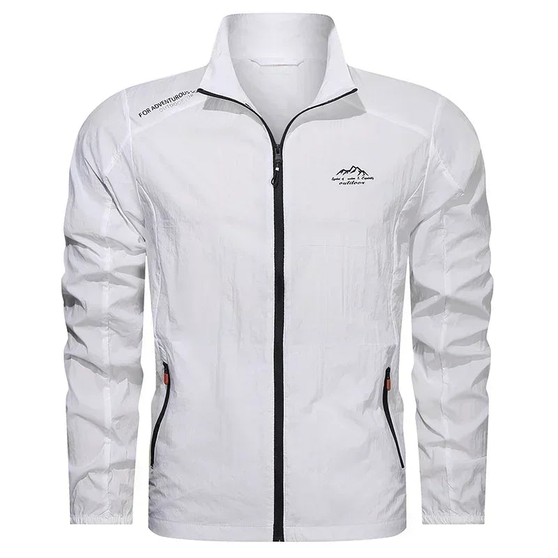 Chaqueta UPF100+ Verano Hombre: Cortavientos UV Ultraligero con Bolsillos - Corporación Turística