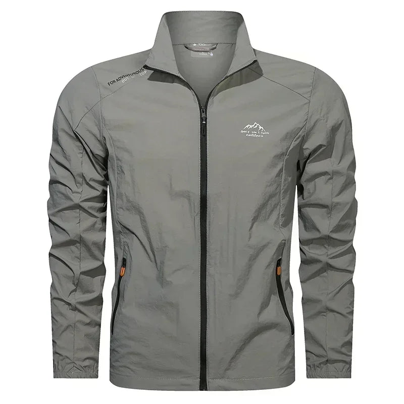 Chaqueta UPF100+ Verano Hombre: Cortavientos UV Ultraligero con Bolsillos - Corporación Turística