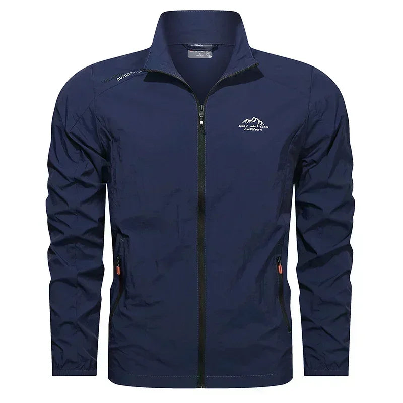 Chaqueta UPF100+ Verano Hombre: Cortavientos UV Ultraligero con Bolsillos - Corporación Turística
