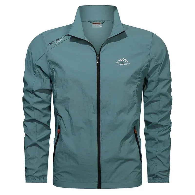 Chaqueta UPF100+ Verano Hombre: Cortavientos UV Ultraligero con Bolsillos - Corporación Turística