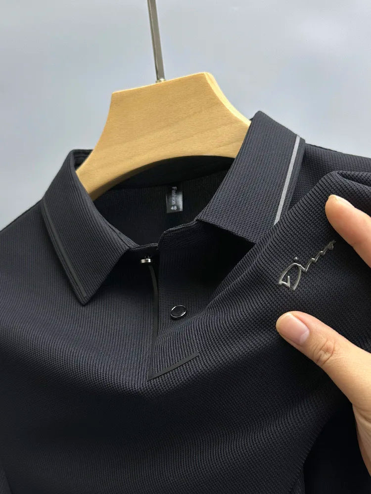 Camisa Polo Diamante Verano Hombre Manga Corta Transpirable Casual - Corporación Turística