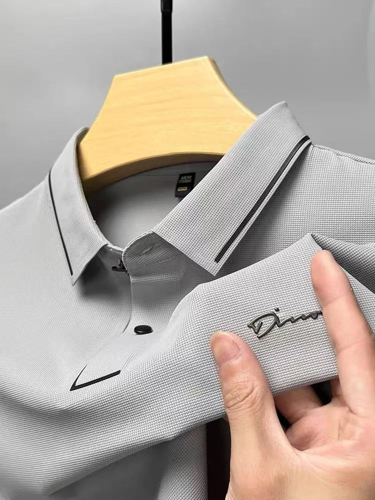 Camisa Polo Diamante Verano Hombre Manga Corta Transpirable Casual - Corporación Turística