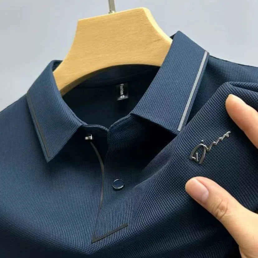 Camisa Polo Diamante Verano Hombre Manga Corta Transpirable Casual - Corporación Turística