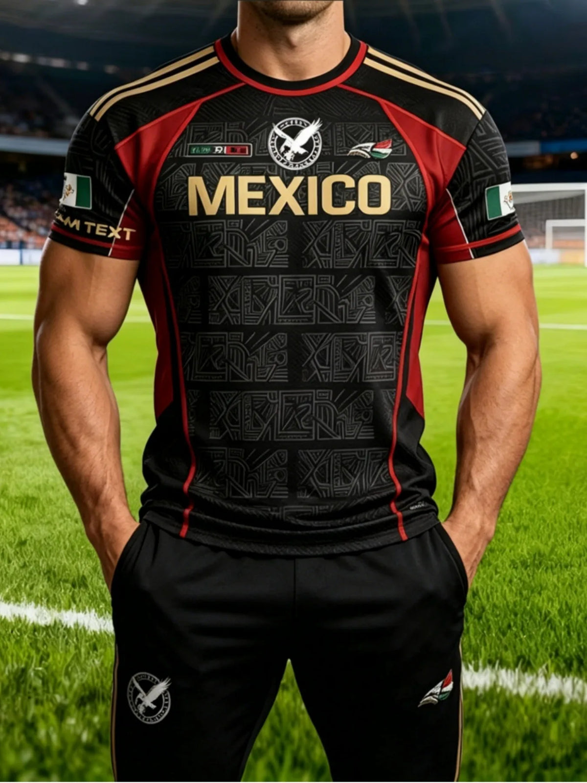 Camiseta Águila Hombre: Poliéster Transpirable, Secado Rápido