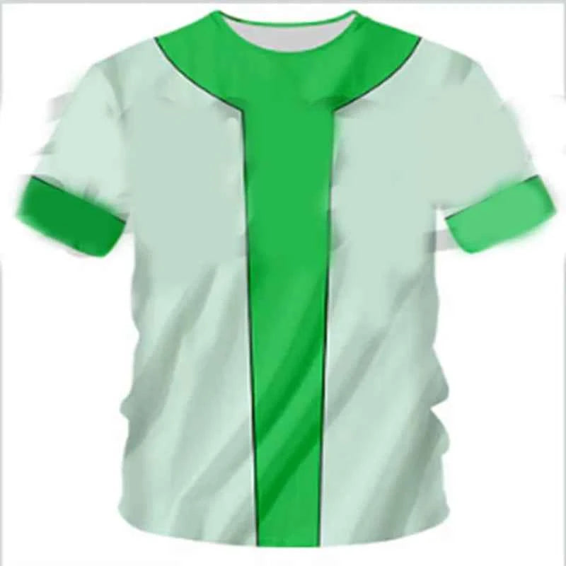 Camiseta Ben 10 Omnitrix 3D Cosplay Verano 2025 - Estilo Harajuku
