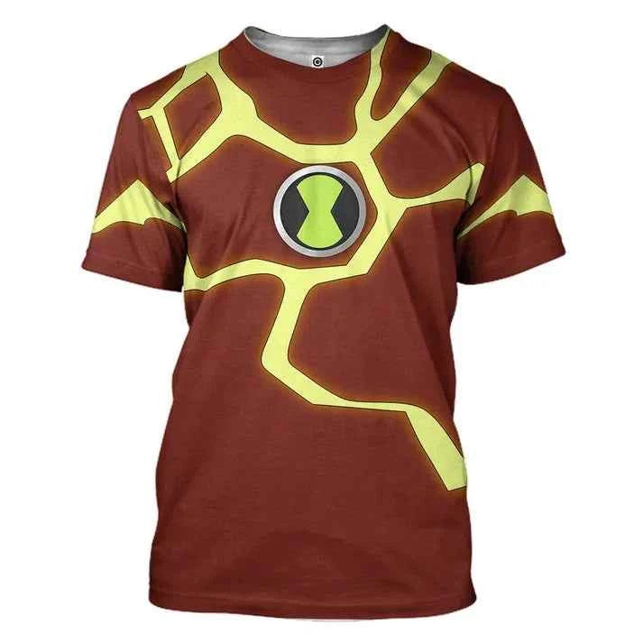 Camiseta Ben 10 Omnitrix 3D Cosplay Verano 2025 - Estilo Harajuku