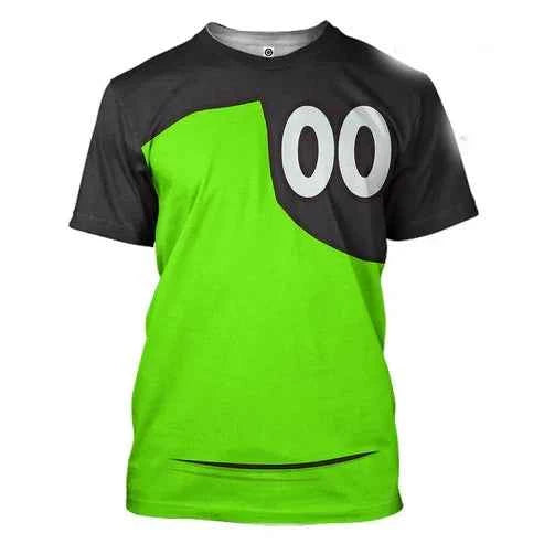 Camiseta Ben 10 Omnitrix 3D Cosplay Verano 2025 - Estilo Harajuku