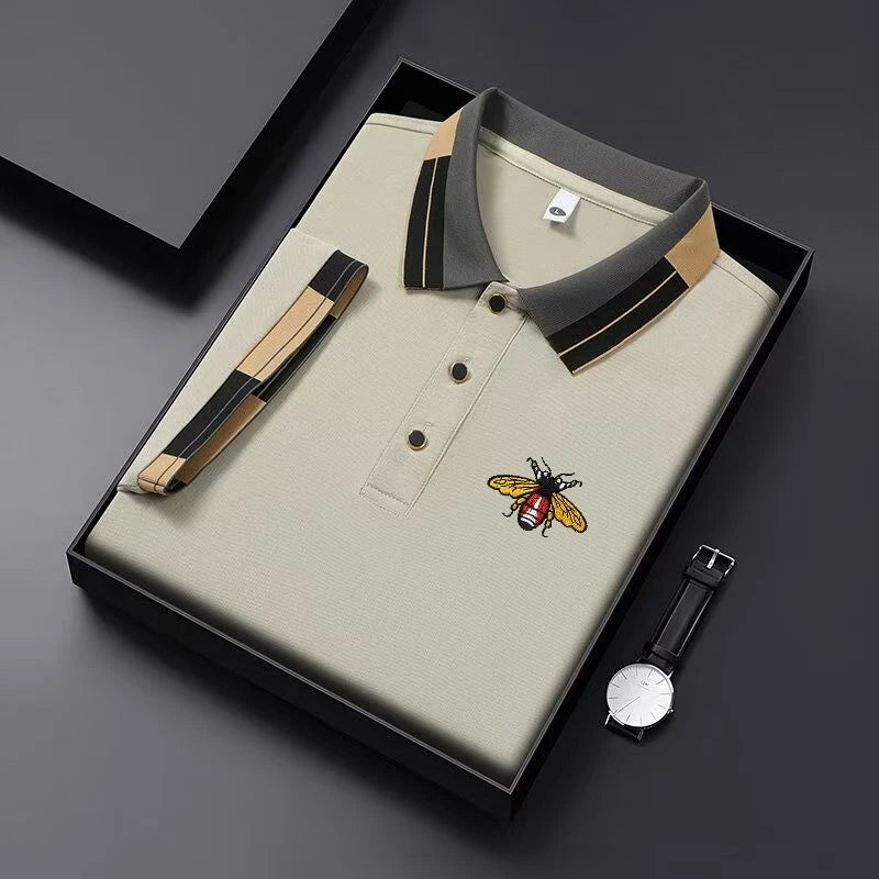 Camiseta Polo Transpirable Hombre Bordada Manga Corta Casual Verano - Corporación Turística