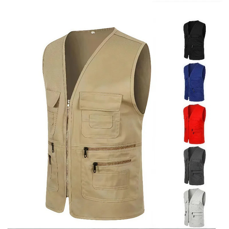 Chaleco Multibolsillos Hombre: Pesca, Fotografía, Táctico | Transpirable