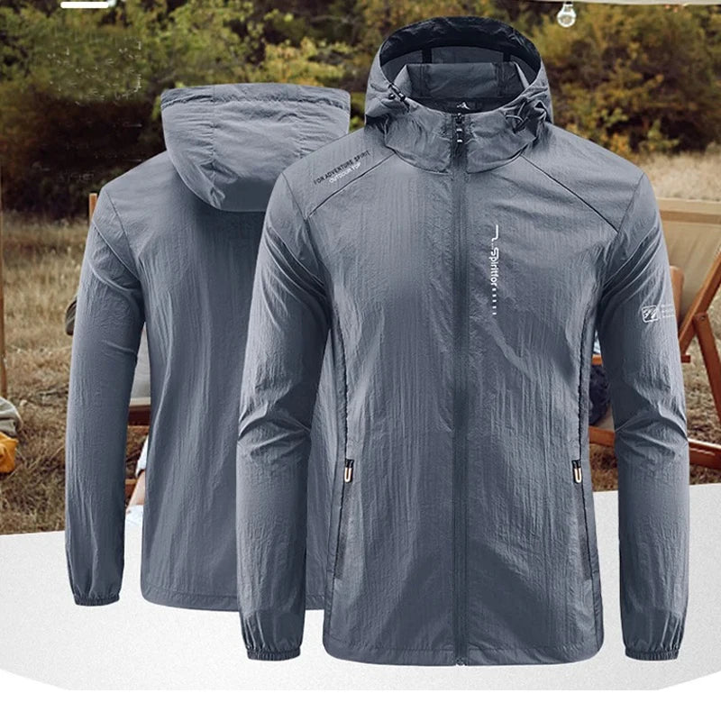 Chaqueta UPF50+ Secado Rápido Hombre: Solar, Senderismo, Ciclismo - Corporación Turística