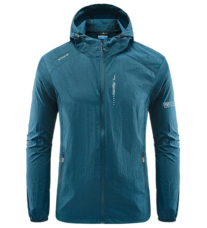Chaqueta UPF50+ Secado Rápido Hombre: Solar, Senderismo, Ciclismo - Corporación Turística