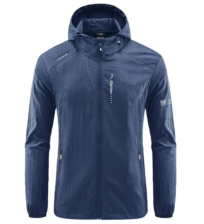 Chaqueta UPF50+ Secado Rápido Hombre: Solar, Senderismo, Ciclismo - Corporación Turística