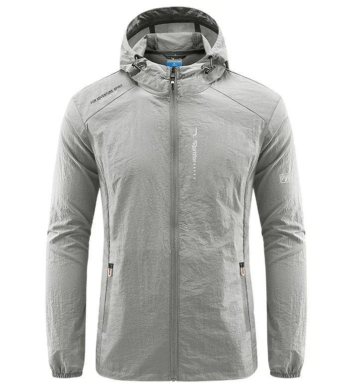 Chaqueta UPF50+ Secado Rápido Hombre: Solar, Senderismo, Ciclismo - Corporación Turística