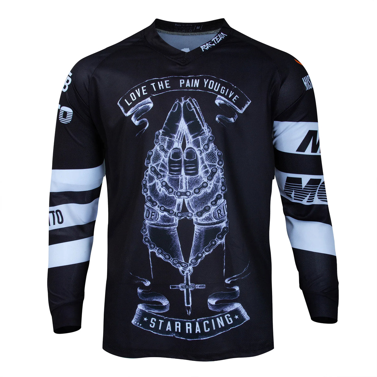 Jersey Descenso Pro Hombre 2025 MTB Carreras Transpirable Secado Rápido - Corporación Turística