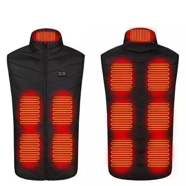 Chaleco Térmico 21 Zonas Calor: Chaqueta Eléctrica USB Hombre/Mujer