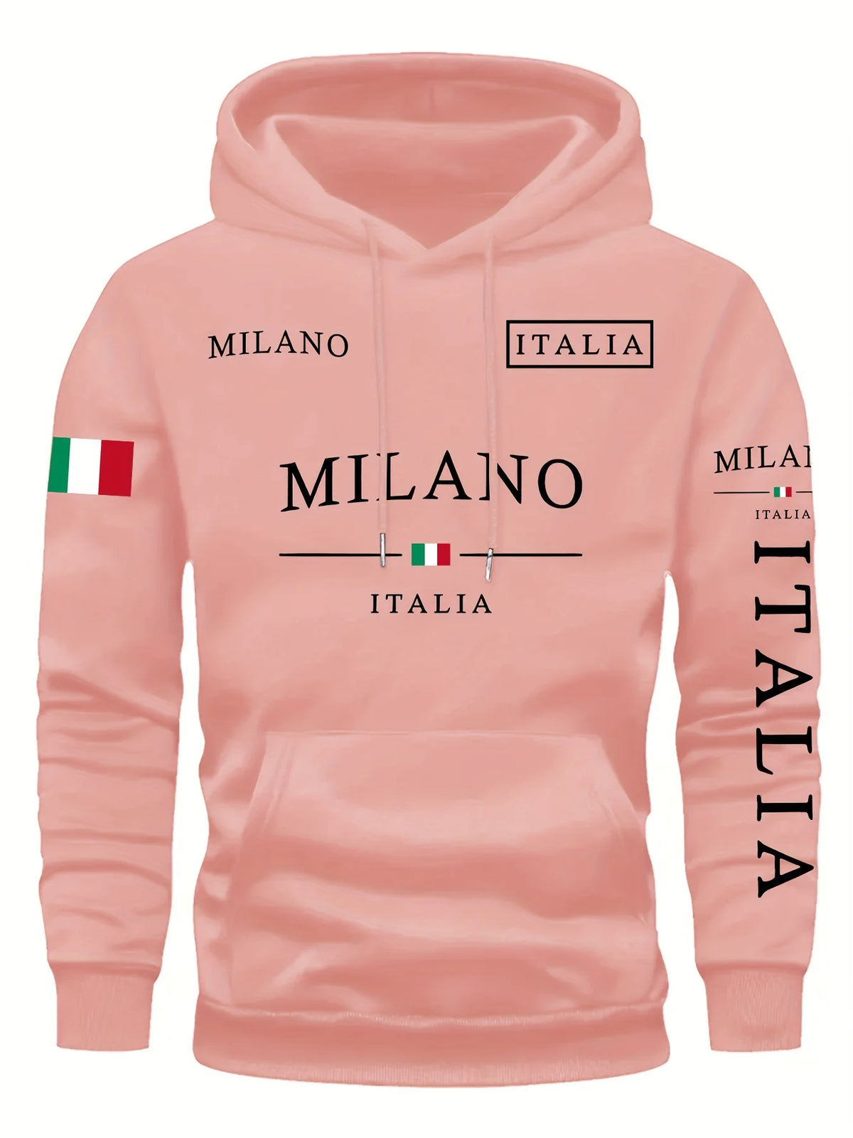 Sudadera Italia Milano: Estilo Casual Deportivo Primavera/Otoño - Corporación Turística